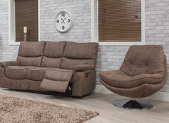 Emilio Hazel 3RR Sofa + Swivel Chair