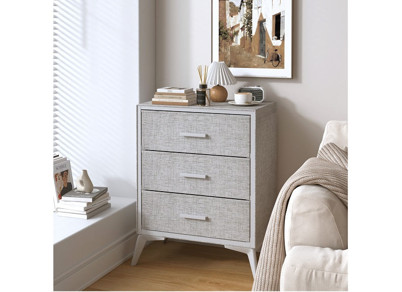 Farrell Three Drawer Fabric Chest