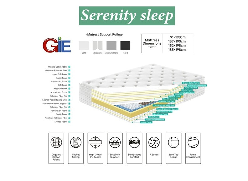 Serenity G09 5 ft Luxury Mattress