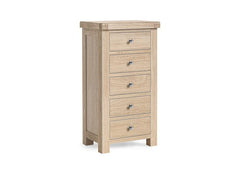 Normandy Tallboy Chest Of Drawers | Bedroom Chest In A Whitewashed Finish