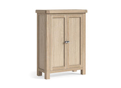 Normandy Shoe Cabinet | Whitewashed Oak Storage Cabinet