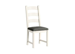 Windsor Dining Chair In Coconut White Frames & Oak Tops – Rustic Country Style Furniture (GLH)