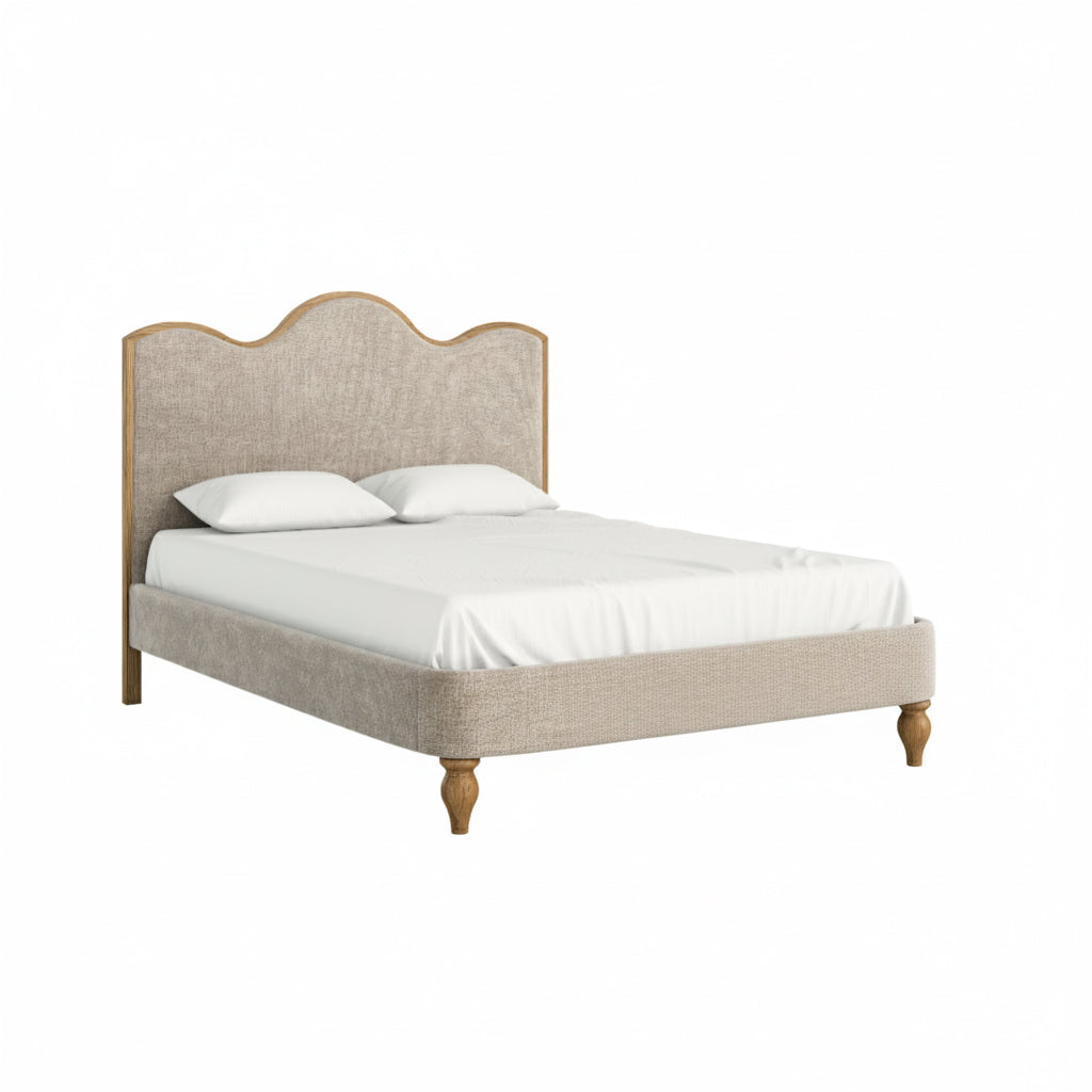 Verona Bed 5 ft Oatmeal