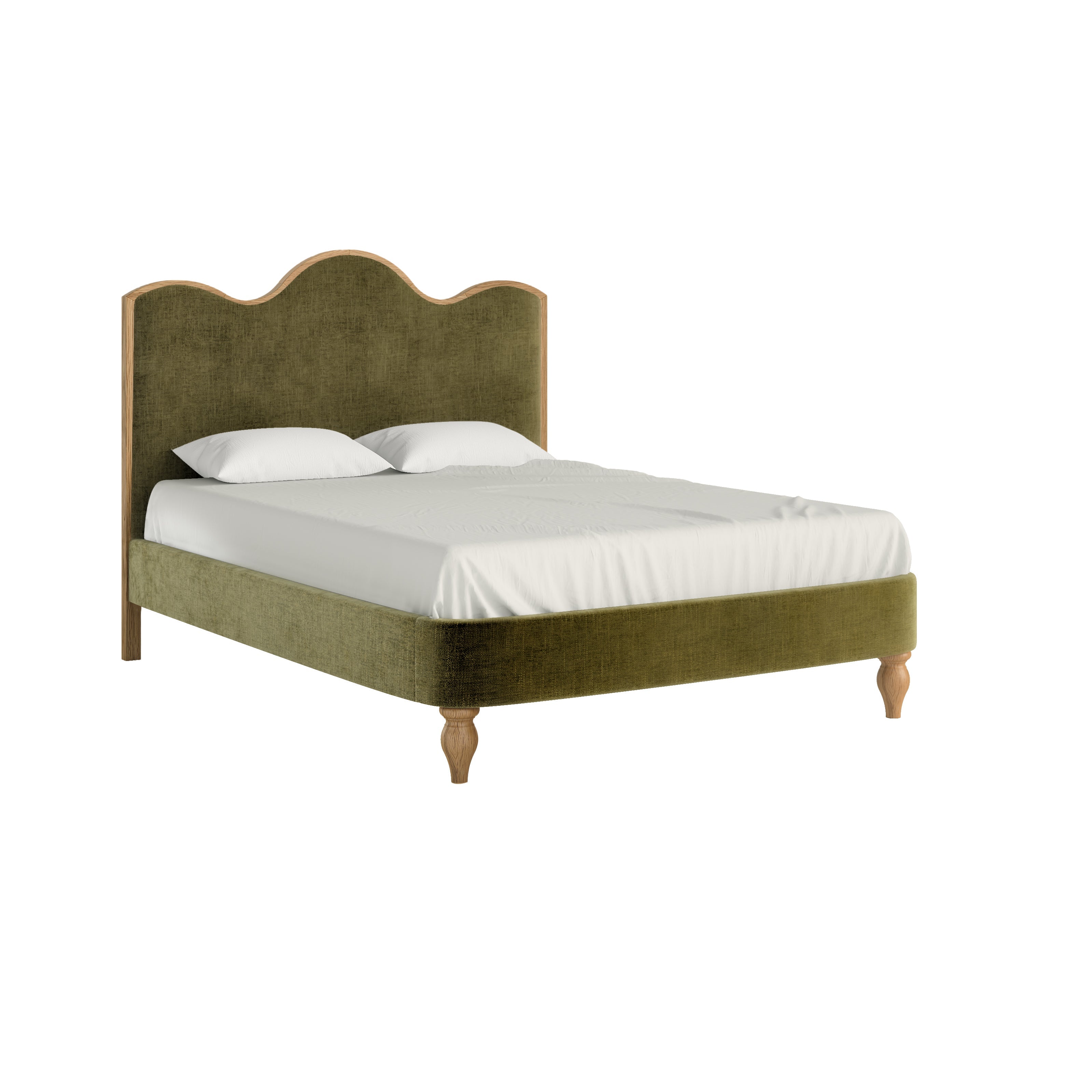 Verona Bed 5 ft Green