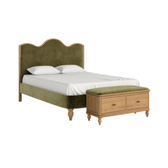 Verona Bed 5 ft Green