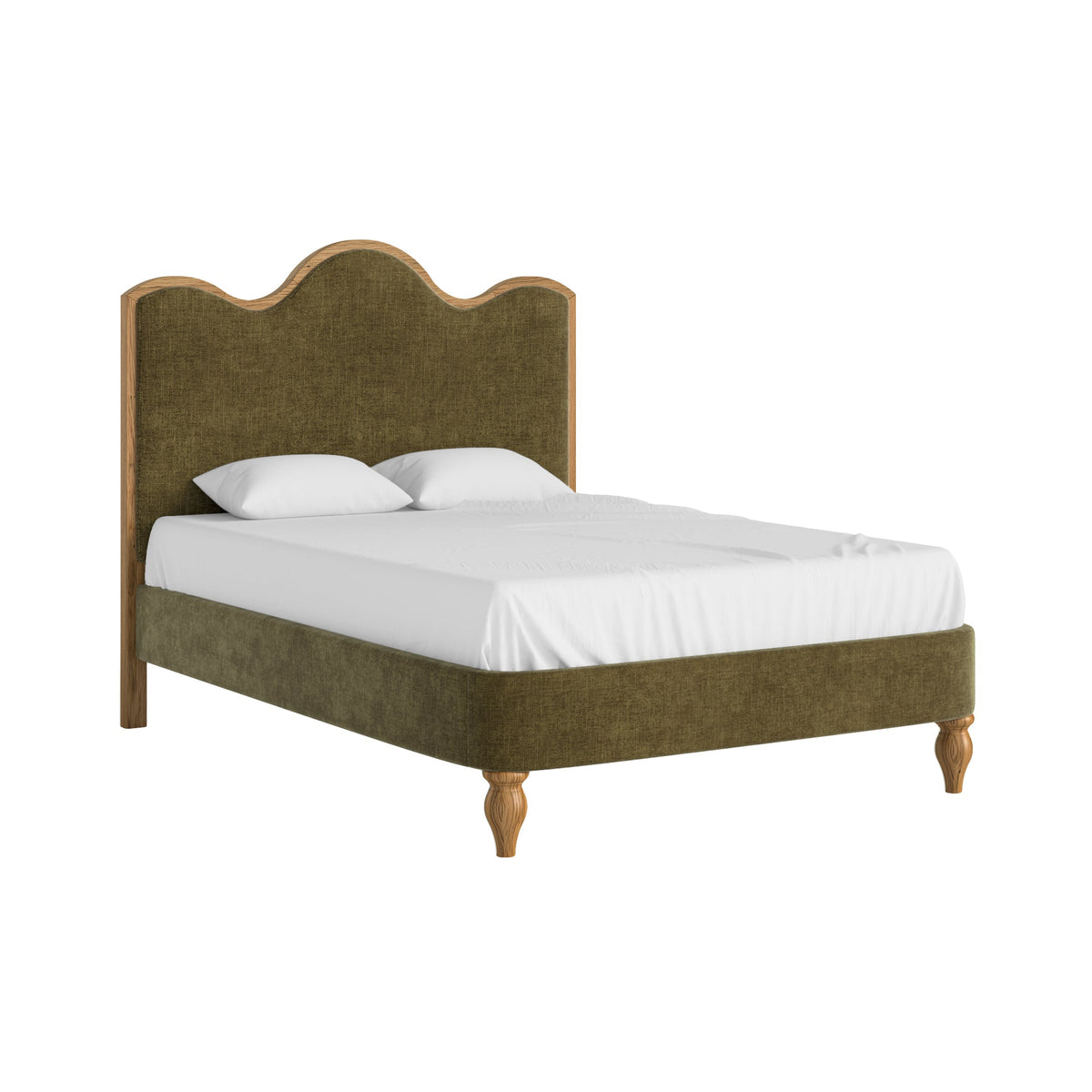 Verona Bed 4 ft6 Green