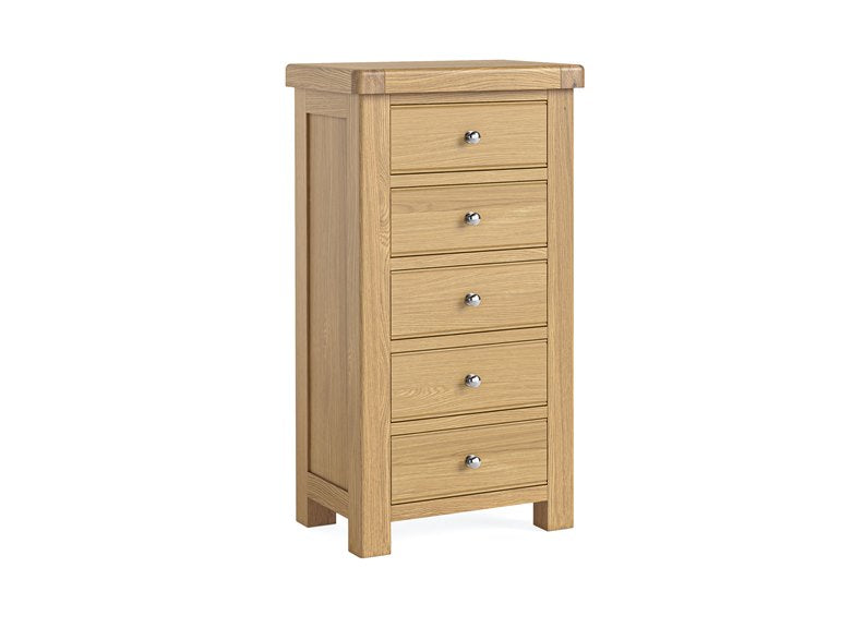 Normandy Tall Chest - silver handles