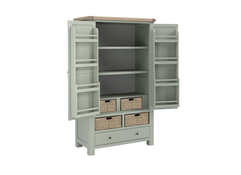 Salcombe Sage Larder Unit - open