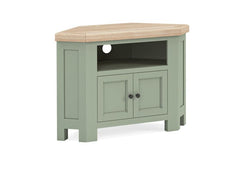 Salcombe Sage Corner TV Stand - c/o