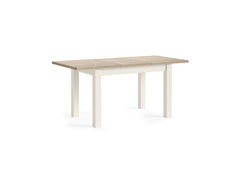 Modern Country Coconut Extending Table - open