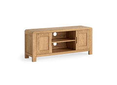 Thurlstone 1.2m TV Stand – From Oak & Oak Veneers | Modern Media Table