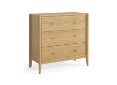 Paris Natural Three Drawer Chest Of Drawers – Stylish Modern Bedroom Furniture
