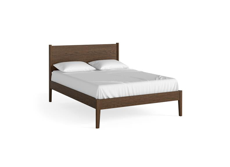 Paris Brown Bed Frame with Tapered Legs – Stylish Modern Bedroom Furniture