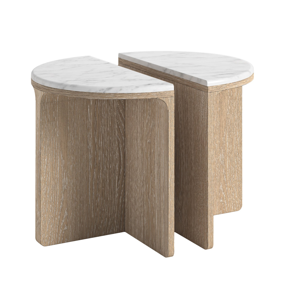 Portobello Half Moon Nest of Tables