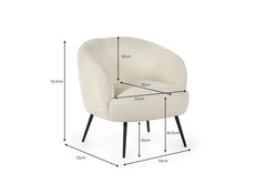 Gigi Boucle Chair - dims