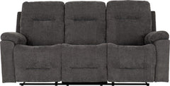 Guildford 3 Seater Recliner Sofa Grey Fabric - image 4