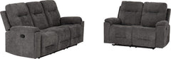Guildford 3+2 Recliner Suite Grey Fabric - image 3