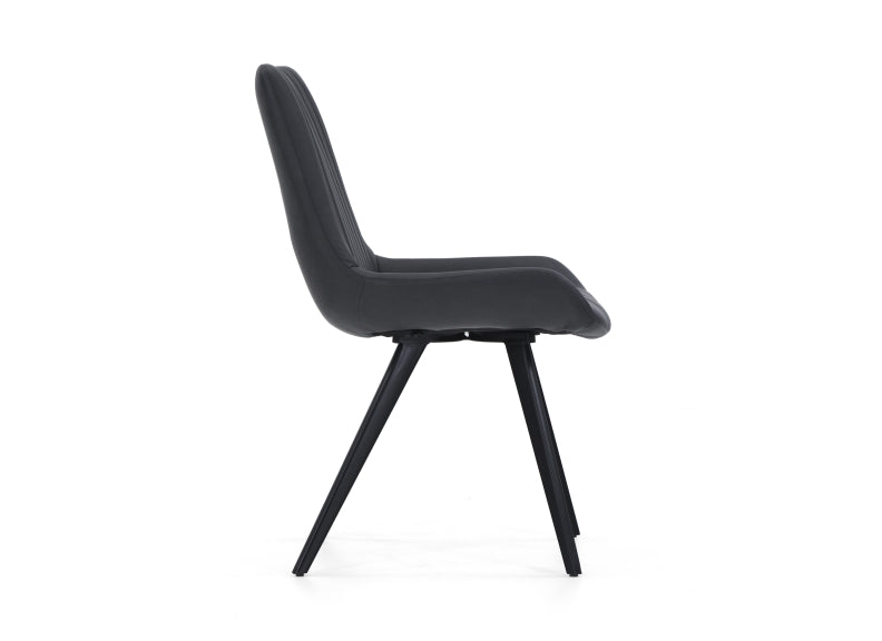 George Charcoal Chair - side