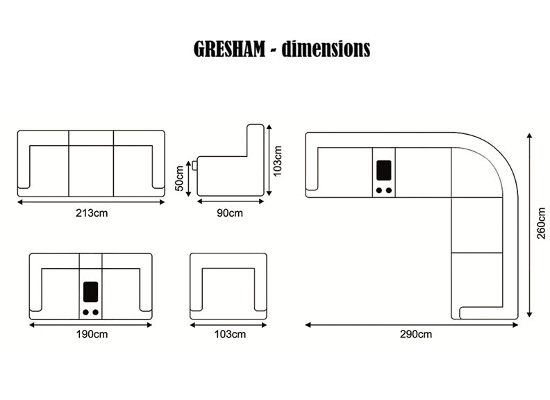 Gresham Saddle Fabric Corner Sectional Sofa With Console – Family Comfort Living Room Corner Sofa In Saddle Brown