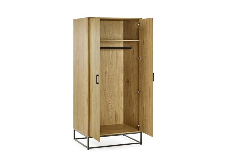 Harlow Two Door Wardrobe - inside