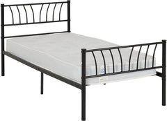 Howley 3 ft Black Bed 