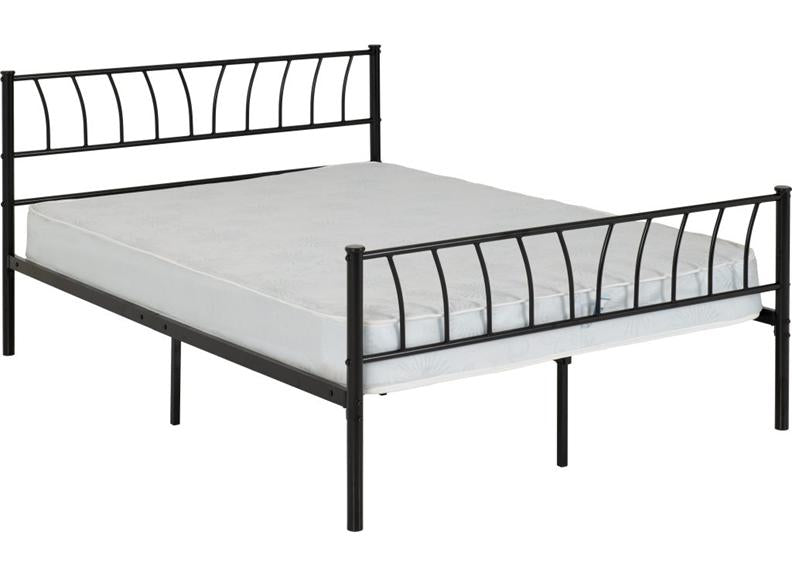 Howley 4 ft6 Black Bed 