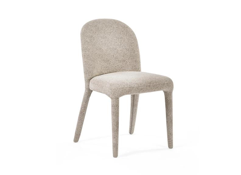 Cellini Compact Round Dining Set – Oak Table with Four Holly Chenille Fabric Chairs