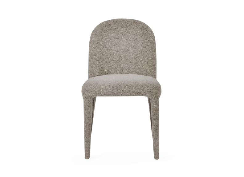 Cellini Compact Round Dining Set – Oak Table with Four Holly Chenille Fabric Chairs