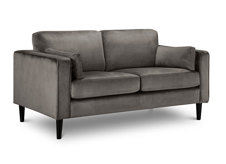 Hayward Grey Velvet Three Seat Sofa