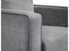 Hayward Grey Chenille Armchair - detail