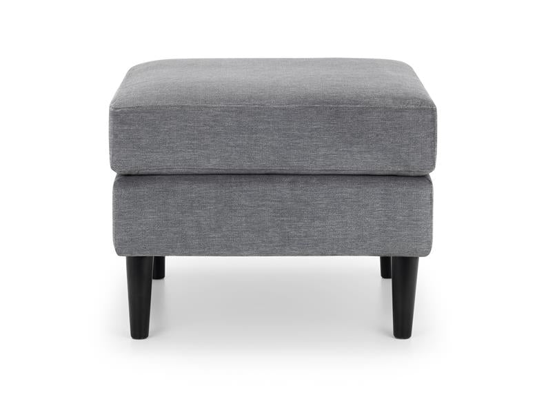 Hayward Grey Chenille Ottoman