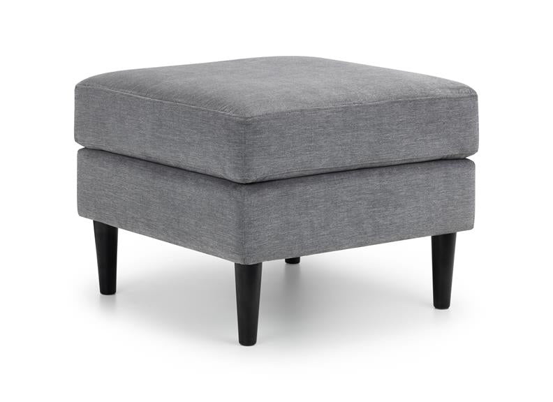 Hayward Grey Chenille Ottoman