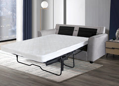 Helena Grey Fabric Sofa Bed - open