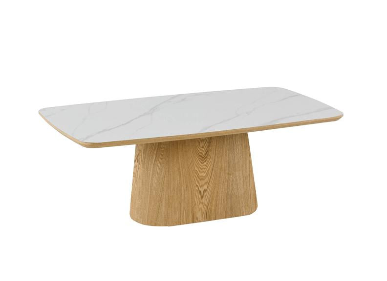 Indy Fixed Dining Tables With Marble Effect Ceramic Top – Modern  Kitchen Dining Tables