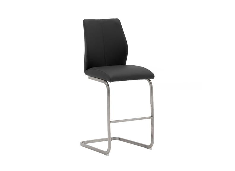 Irma PU Counter Chairs/Stools - With Cantilevered Metal Frame (Pre-Order Taupe & White)