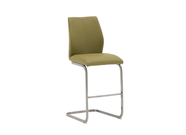 Irma PU Counter Chairs/Stools - With Cantilevered Metal Frame (Pre-Order Taupe & White)