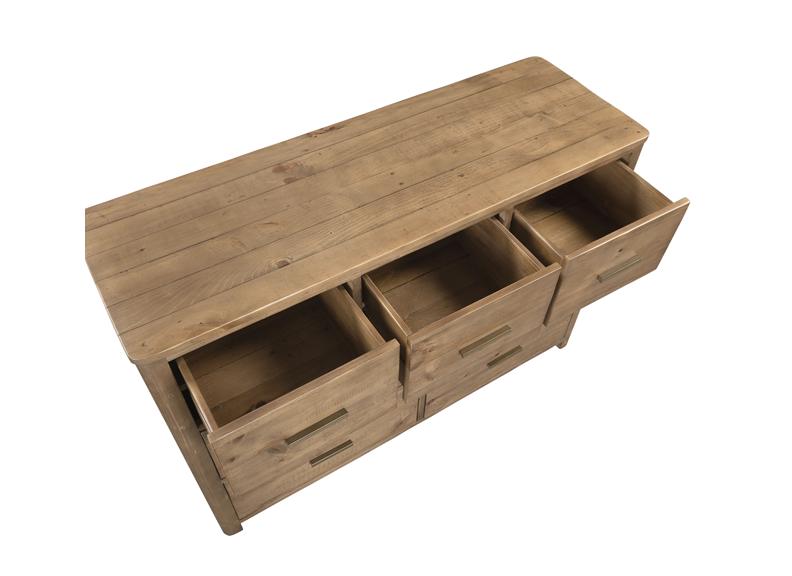 Inola Seven Drawer Wide Chest - top