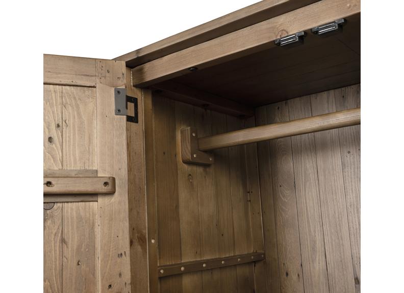 Inola Two Door Wardrobe - rail