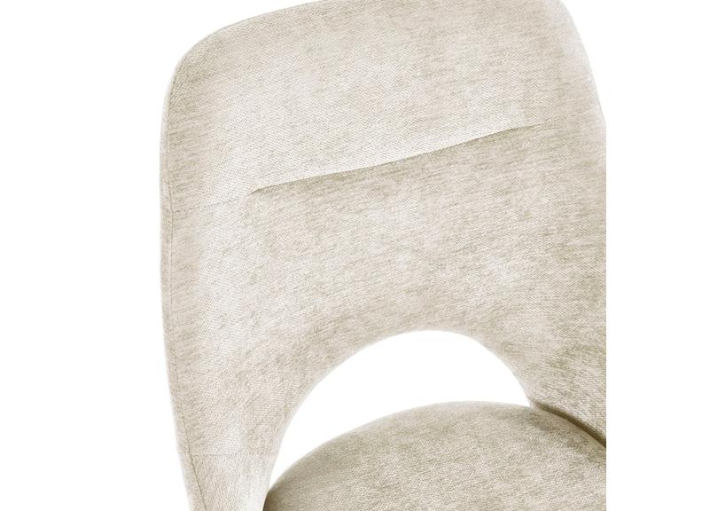 Two Jonah Swivel Dining Chairs – Cream Or Grey Chenille Fabric Dining Chair With Swivel Base