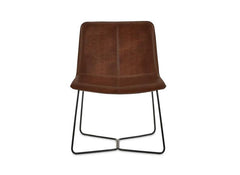 Joren PU Tan Accent Chair - front