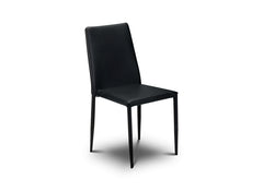 Jazz Black Faux Leather Chair