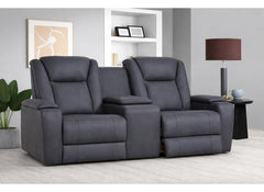 Jesse 2PP Sofa In Graphite W/Charging Tray