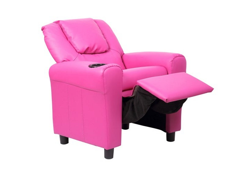 Childs Recliner - Pink - front