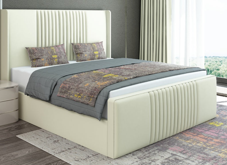 Larah Fabric Bed - side view