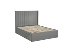 Leila Grey Fabric Bed - base