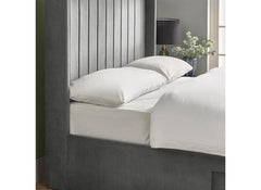 Leila Grey Fabric Bed - headboard