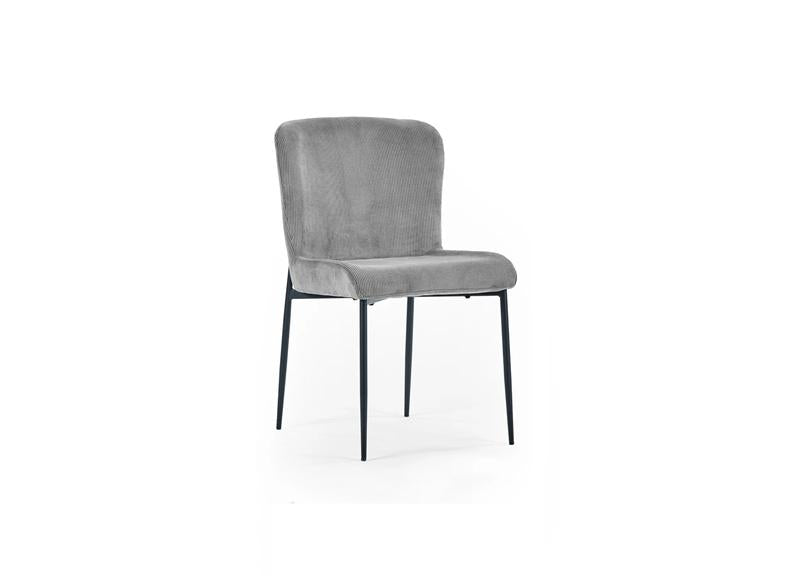 Leonie Grey Velvet Dining Chair - 1