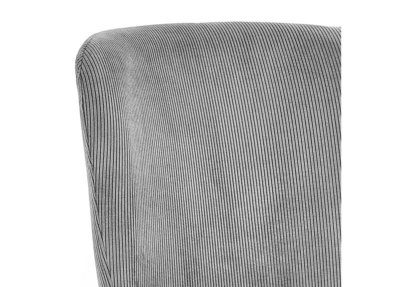 Leonie Grey Velvet Dining Chair - detail