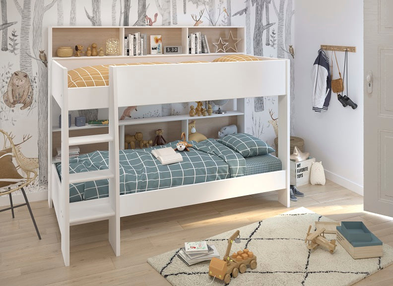 Leo White & Oak Bunk - 1