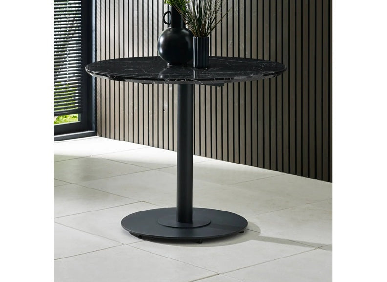 Luca Black Round Table - room